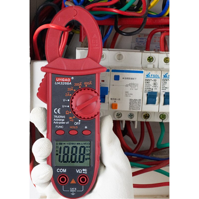 Pro Mini Digital Clamp Meter True Rms capacità Hz Ohm frequenza Temp 600A Amperimetrica multimetro Clamp Tester