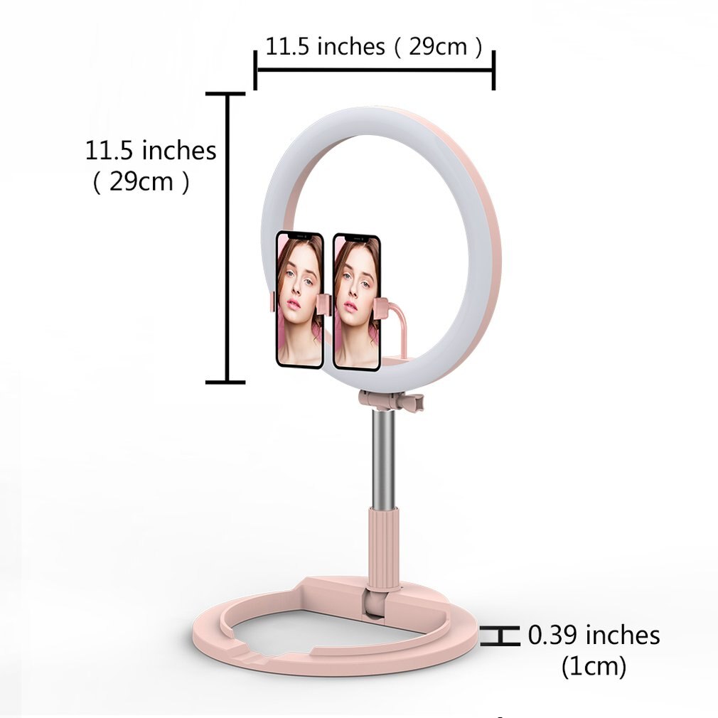 Teléfono Móvil anillo vivo Luz de relleno ancla belleza e iluminación artefacto lámpara Led piso soporte telescópico