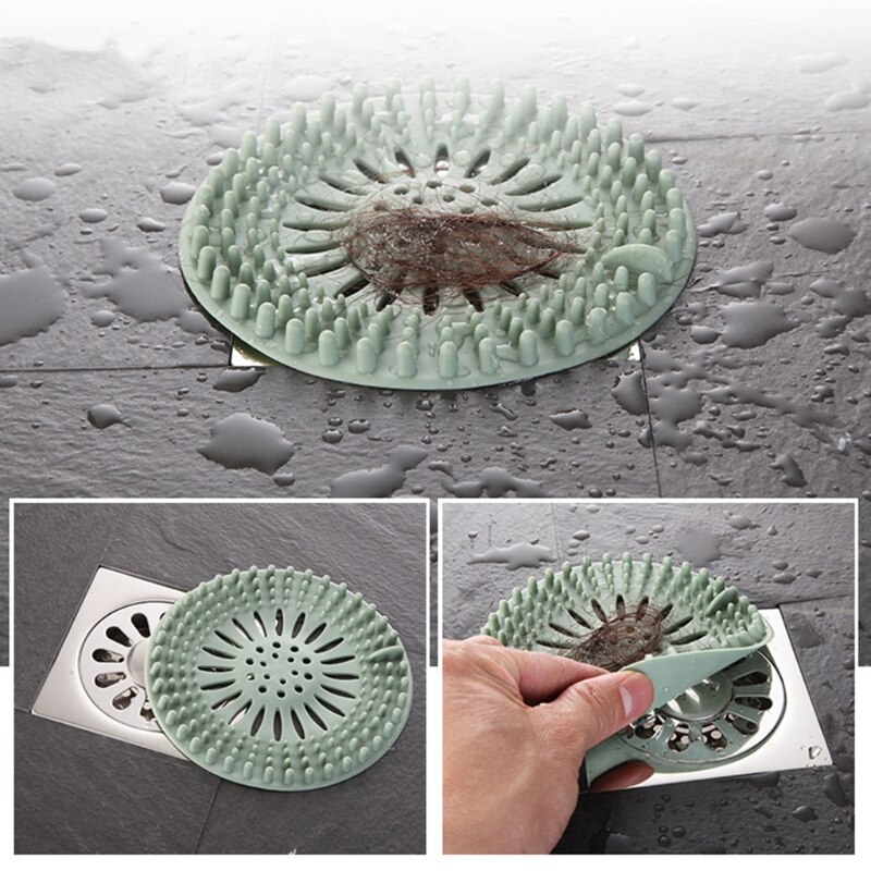 Siliconen Afvoerputje Cover Badkamer Haar Catcher Gootsteen Afvoer Filter Drain Stopper Ronde Riool Filter Universal
