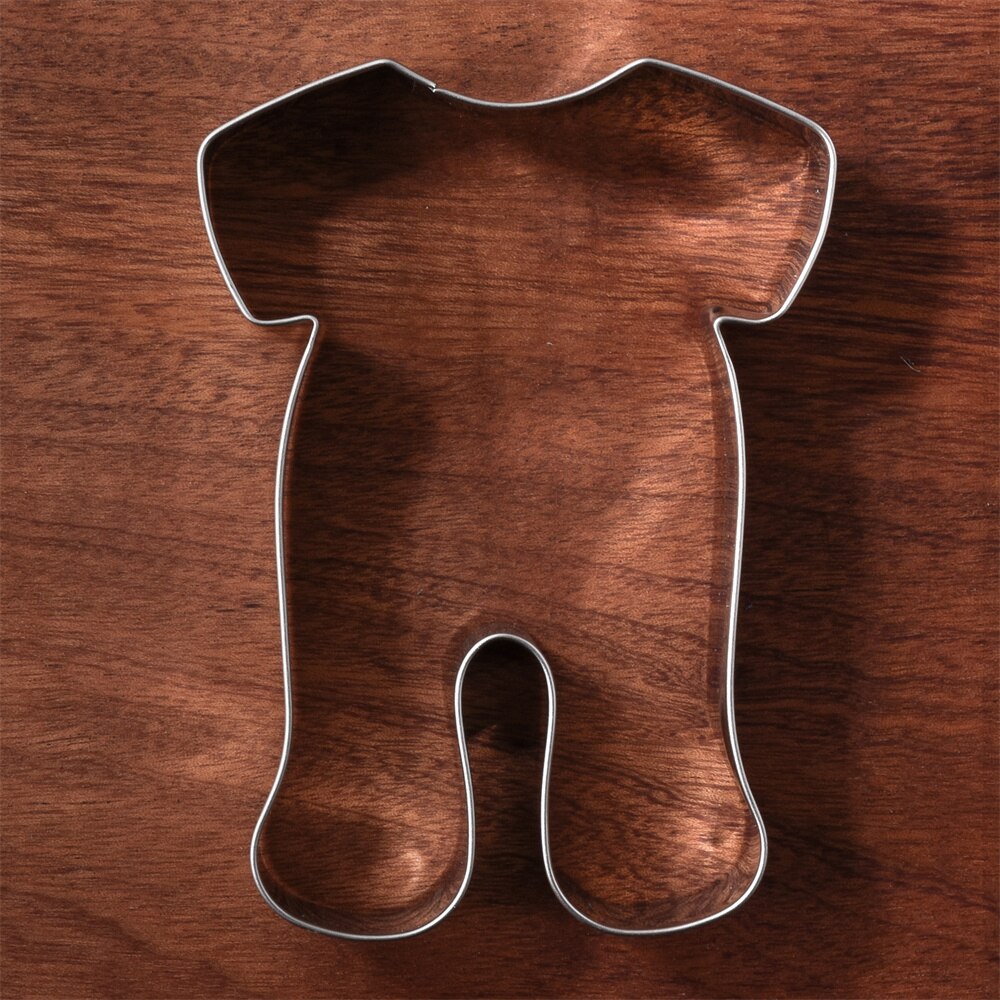 KENIAO Baby Pajama Cookie Cutter for Kids - 8.8 x 12 CM - Baby Shower Biscuit Fondant Bread Sandwich Mold - Stainless Steel