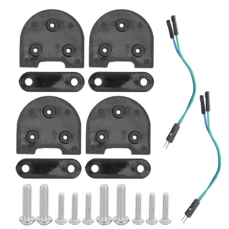 Fenders Heightening Gasket 2Sets Fenders Lift Gasket Foot Support Gasket with Taillight Cable for Xiaomi M365 /M365 PRO Scooter: Black