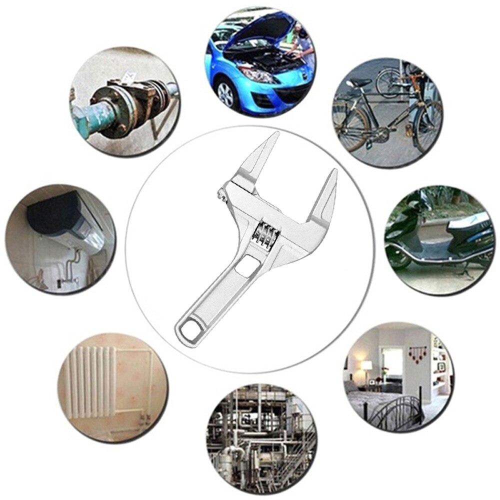 16-68mm Universal Repair Set Bathroom Hand Tools Large Opening Pipe Wrench Nut Key Adjustable Wrench Spanner Repair Set Tools