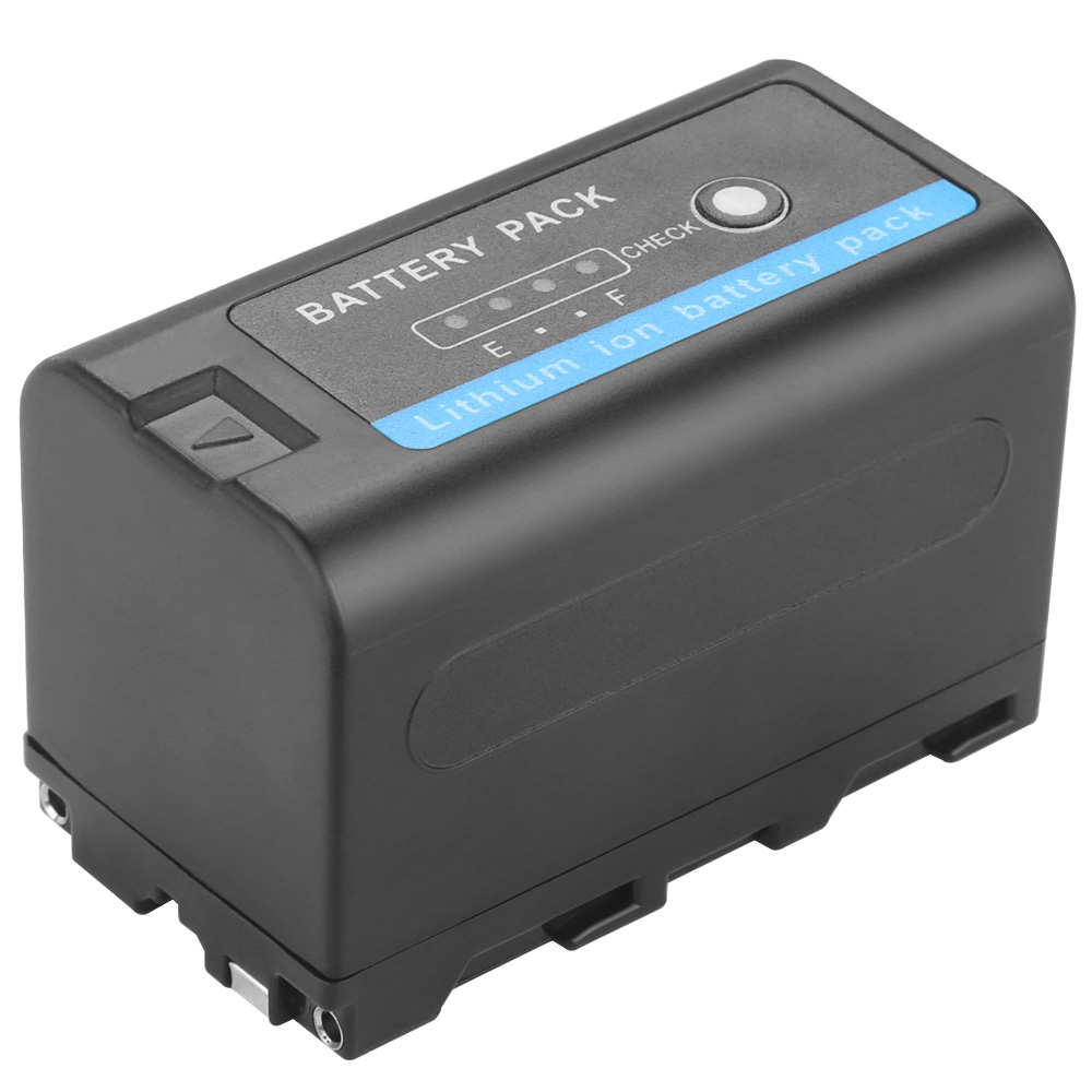 5200- mah-akku mit led-anzeige für sony np f970 f960 f550 f570 qm91d ccd -rv100  f750 np f770 np-f750 led-usb-ladegerät: 1 batterie