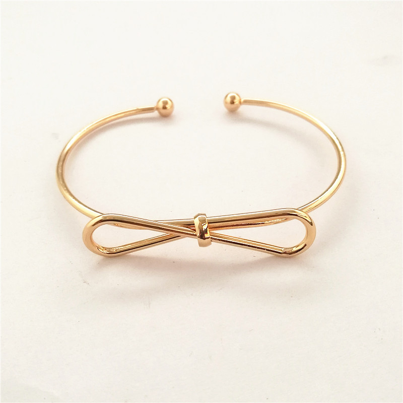 Nuevas pulseras y brazaletes de con encanto abierto para mujer, joyería con forma de nudo con cuentas y flecha