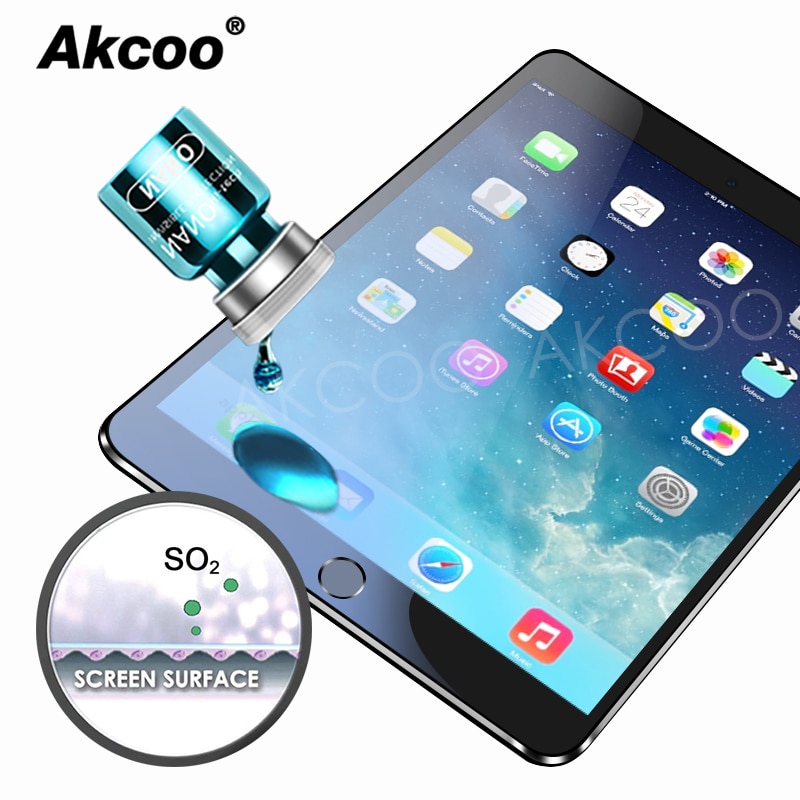 Akcoo Originele Nano Liquid Screen Protector voor iPad mini 4 film met oleophobic coating voor iPad pro iPhone 6 7 8 XR XS tablet