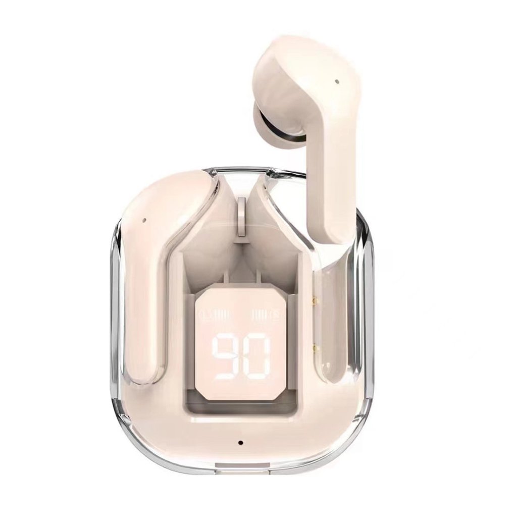 Auriculares Bluetooth BT30 PRO Tws transparentes con pantalla Digital LED auriculares intrauditivos inalámbricos para Xiaomi Huawei iPhone: Negro