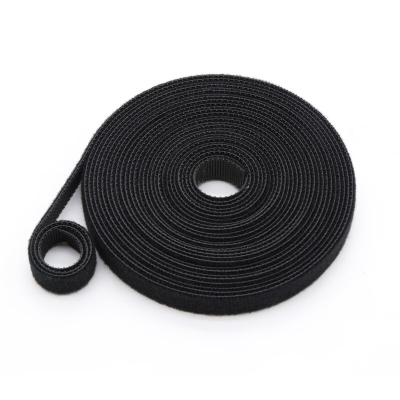 Breedte: 10Mm 、 20Mm Terug Naar Klittenband Tie Zelfklevende Magic Tape Herbruikbare Zelfklevende Sluiting Tape Kabelbinders Diy Vele kleuren: black / 10mm-1meter