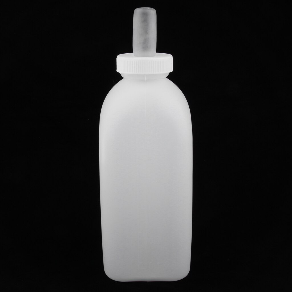 2L Calf Nursing Bottle Milk Bottle Calf Feeding Bottle w/ Handle Graduation
