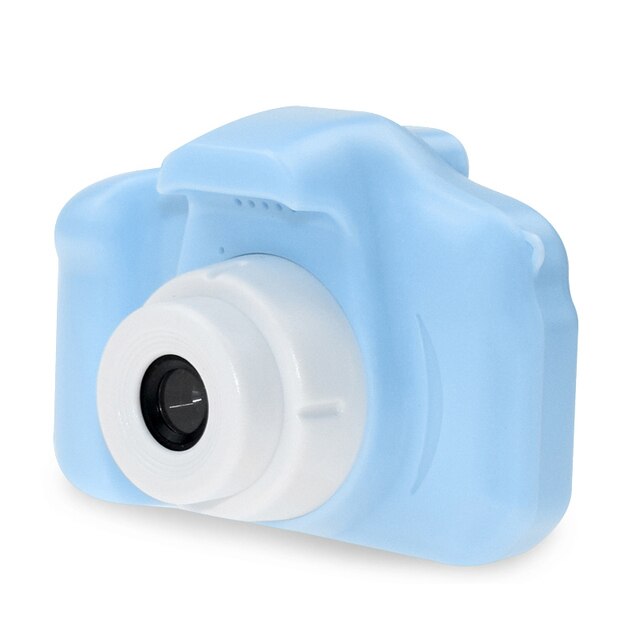Mini appareil photo style dessin animé pour enfant, caméra numérique, jouet de 2 pouces écran HD, enregistreur et vidéo, petit caméscope joli pour petite fille: blue / 16GB