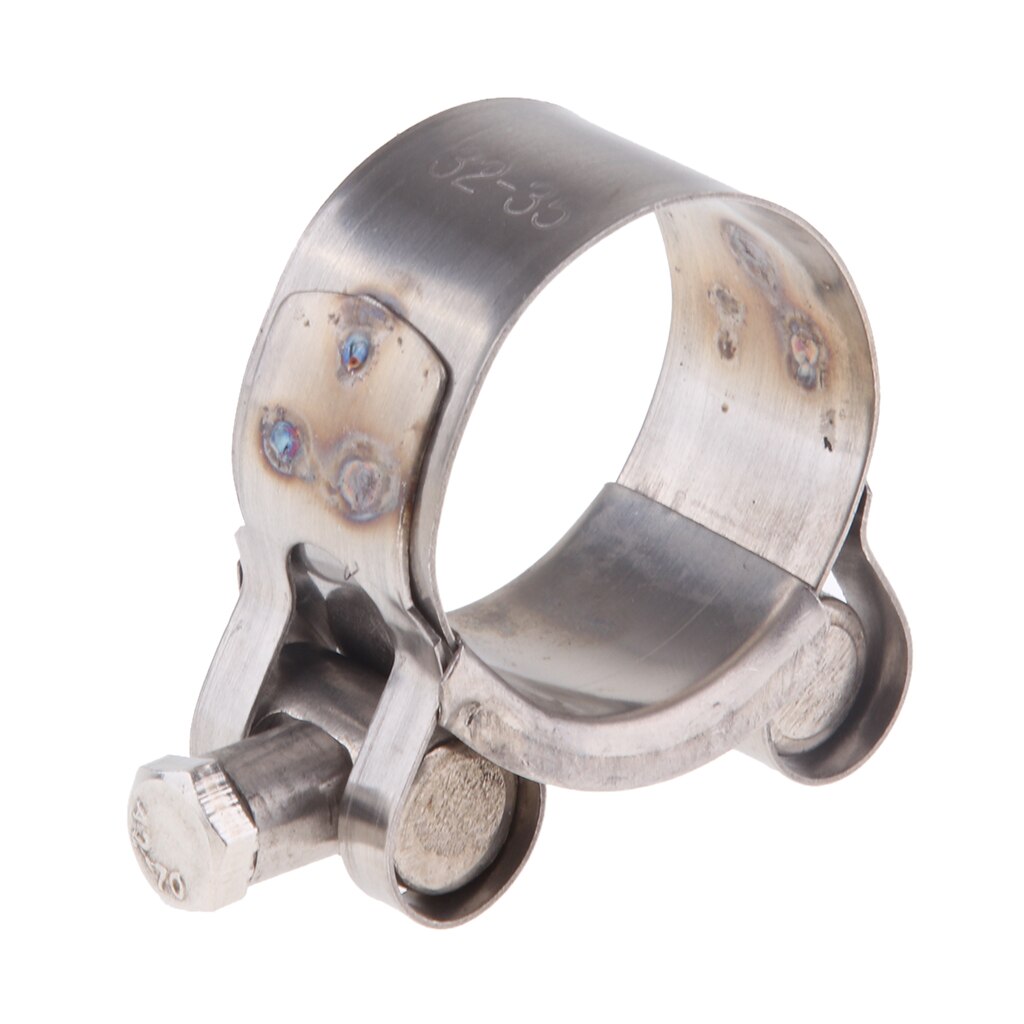 Heavy Duty Exhaust Band Clamp Reolacement for Motorcycle Universal - Stainless Steel