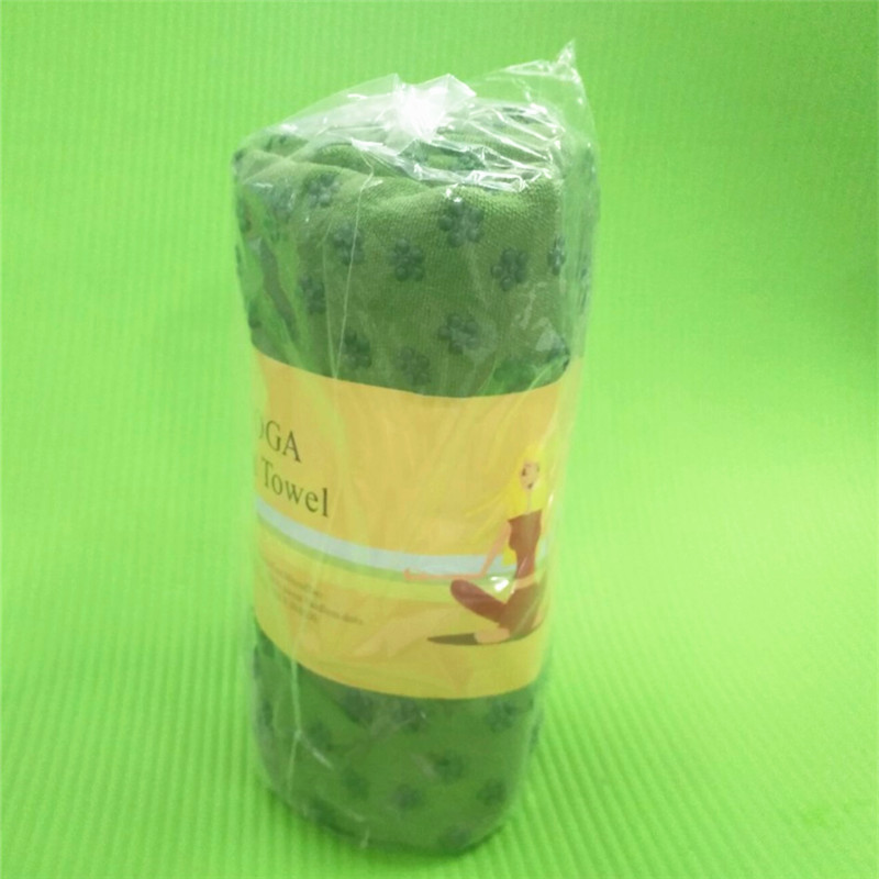 Toallas antideslizantes para yoga, 183x63cm, para gimnasio, viajes, Camping, Golf, fútbol, deportes al aire libre: green