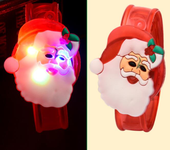 12 teile/los Karikatur leuchtenden spielzeug Armbinde weihnachten aufbringen bunte rgb licht hoch spielzeug für partei konzert, spielzeug handgelenk Band