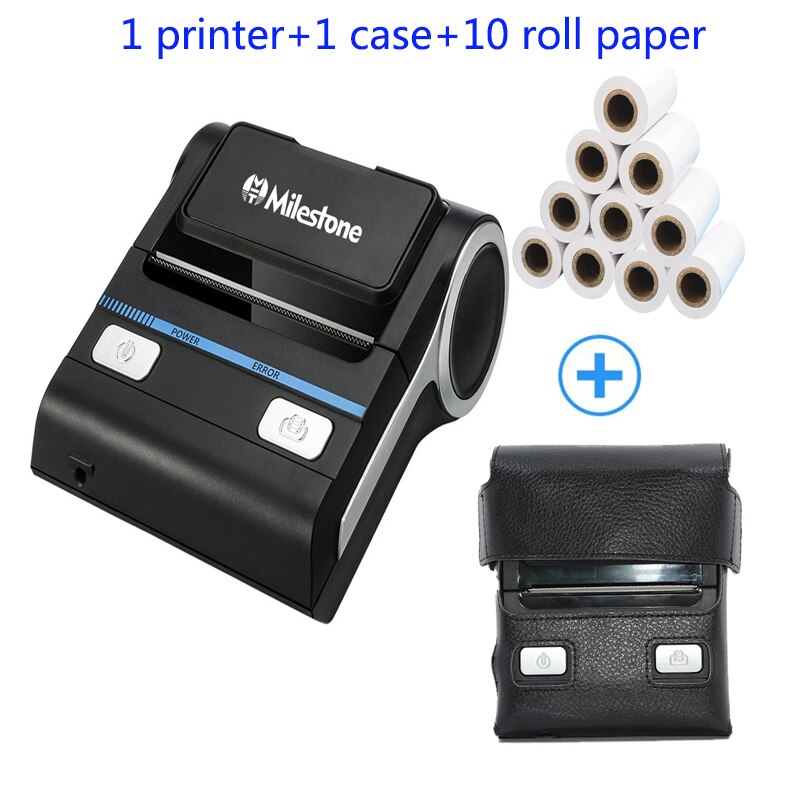 Bluetooth Receipt Printers Wireless Thermal Printer 80mm Compatible With Android/Windows Mini USB POS Printer For Restaurant