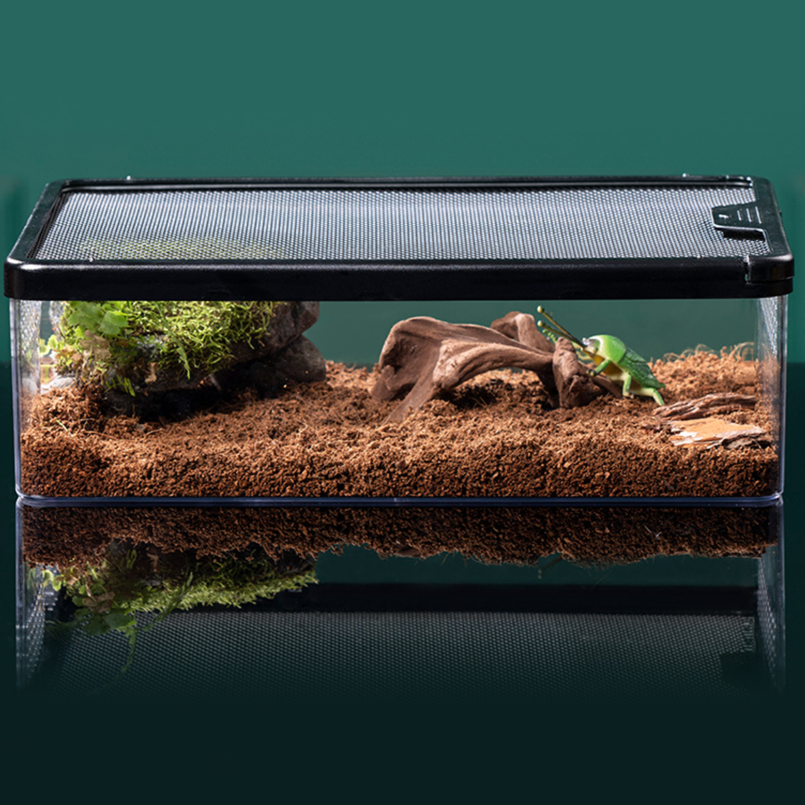 1Pc Reptile Box Breeding Box Horned Frog Turtle Hamster Corn Snake Cage Tank Anti-Escape Reptile Pet Box Pet