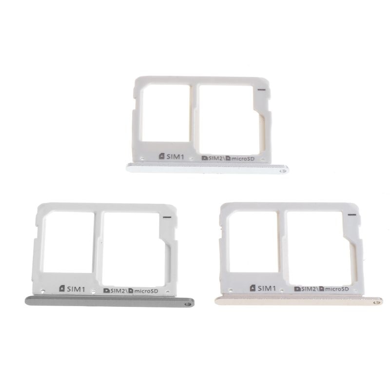 Dual Sim Micro Sd Card Tray Slot Voor Samsung Galaxy A3 A310 A5 A510 A7 A710 Kaartlezer houder