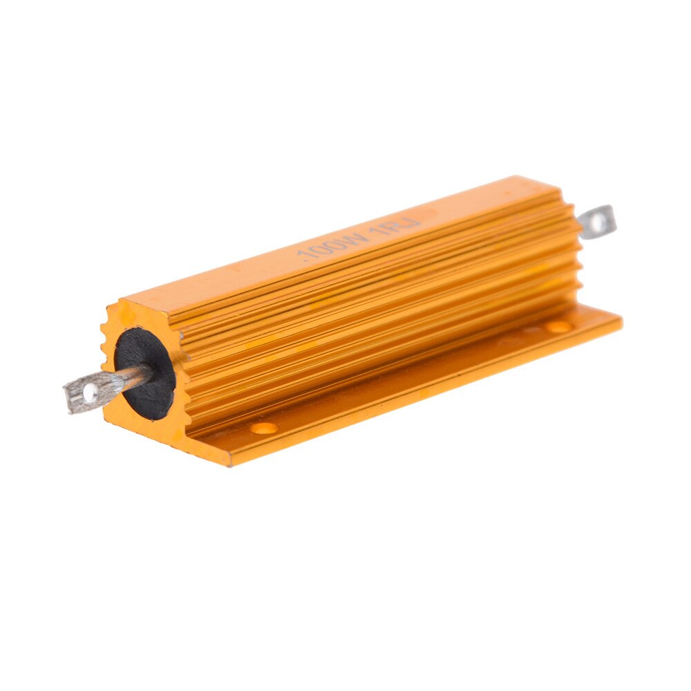 2pcs/lot 1R 1Ohm 100W Watt Wirewound Aluminum Power Metal Shell Case Resistance Resistor