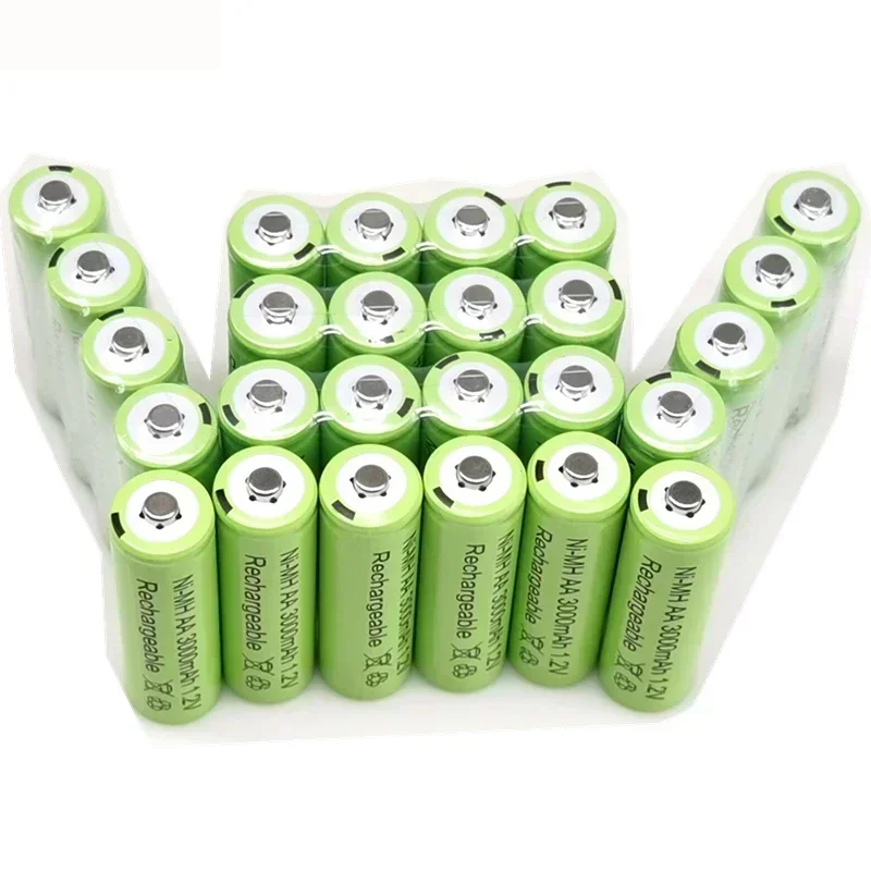 2025 neAA 1,2 V3000mAh Ni-MH 1,2 V baterías batería recargable verde lámpara Solar de jardín linterna LED lámpara linterna