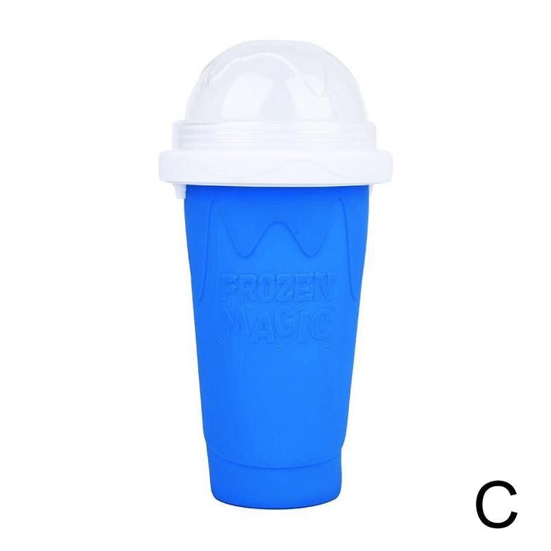 Schnell-gefrorene Smoothies dauerhaft Matschig Eismaschine quetschen Kühl Tasse Milchshake Flasche Smoothie Tasse Matschig Hersteller: Blau