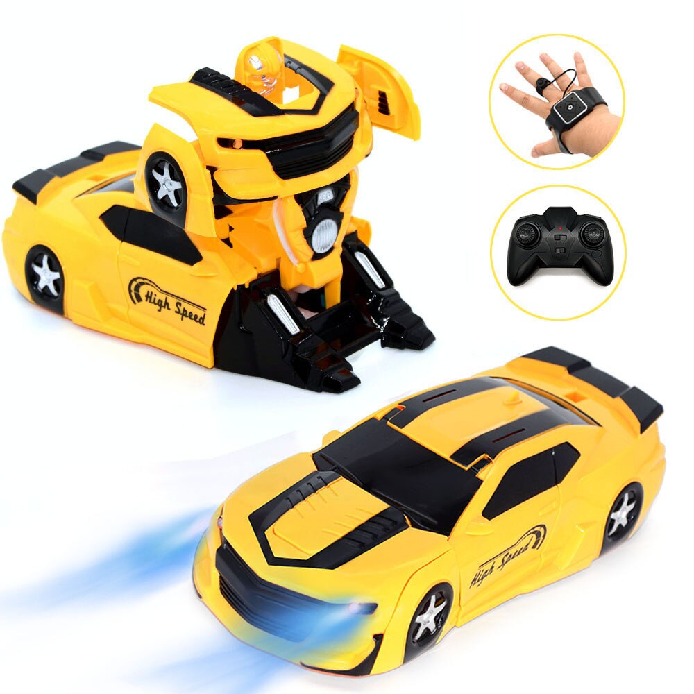 Gebaar Inductie Afstandsbediening Stunt Rc Auto Klimmen De Muur Off-Road Voertuig Licht Muziek Drift Dansen Rijden Speelgoed voor Kids: yellow