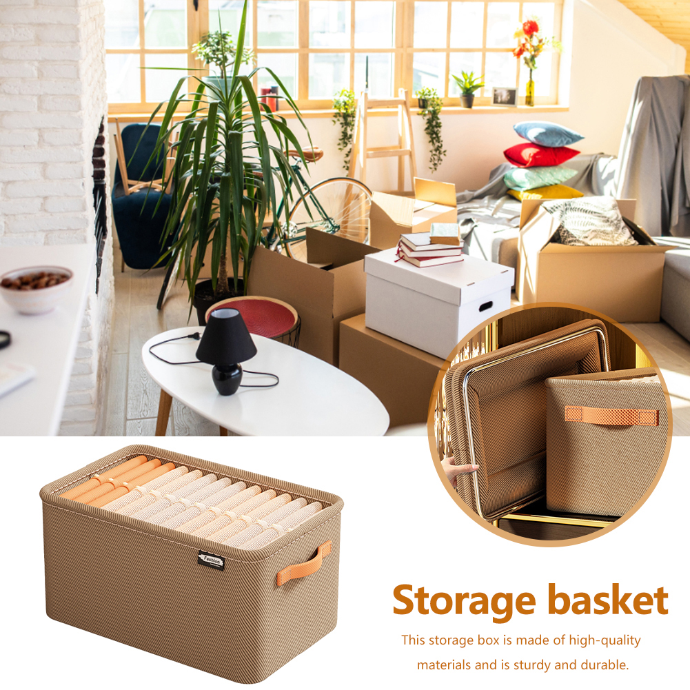 Caja organizadora de ropa con asa, armario, cesta de almacenamiento para ropa y pantalones, organizador plegable de gran capacidad para ropa del hogar