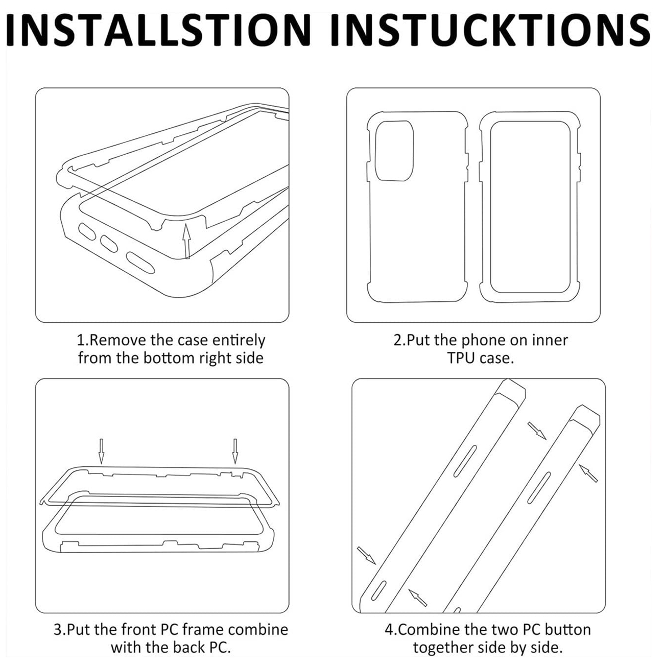 Funda protectora de cuerpo completo a prueba de golpes para OPPO Reno 14F 14 Pro Reno14 F 5G, funda protectora de pantalla, Coque Fundas