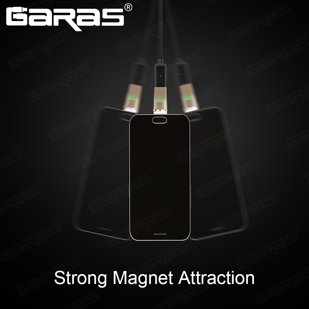 Garas magnetische adapter voor 8- pins/micro/usb type c ondersteuning lader en data magneet adapter