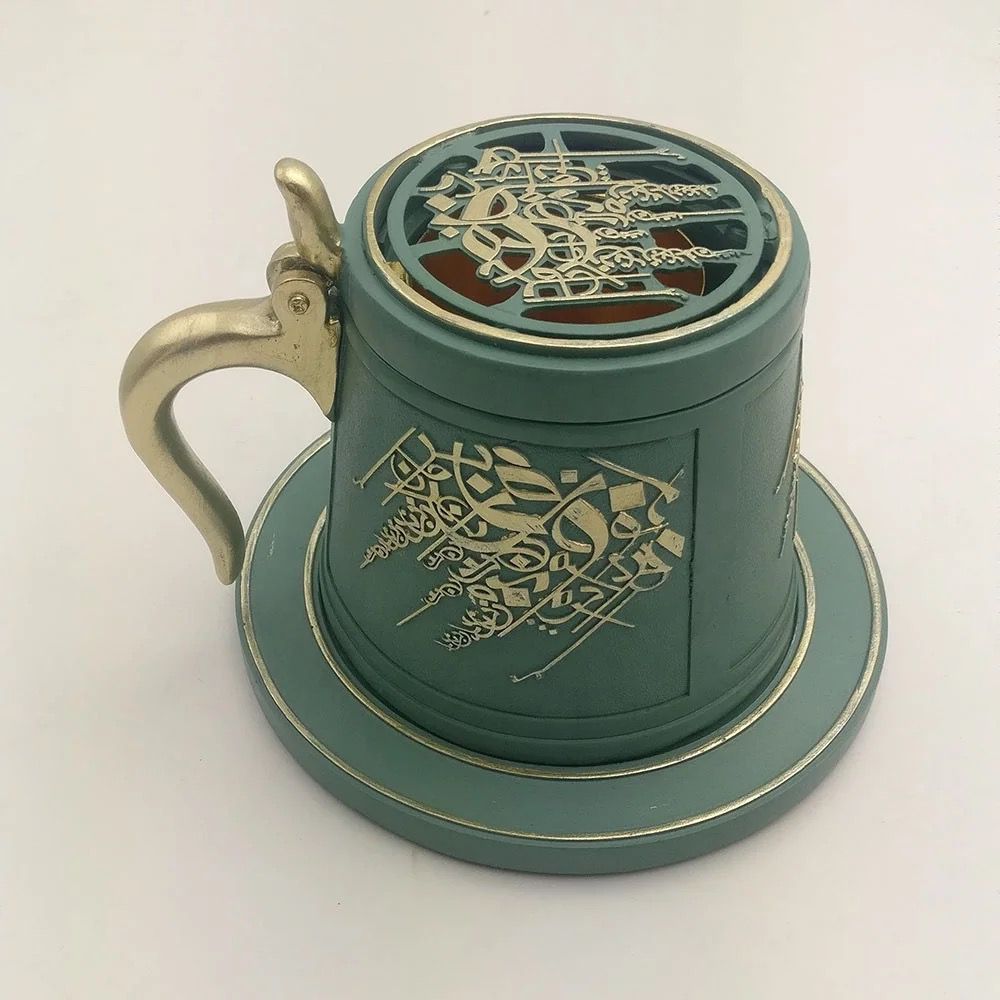 Brûleur d'encens en résine arabe Bakhoor boîte moyen-orient Dukhoon pour porte-brûleur Oud à la maison