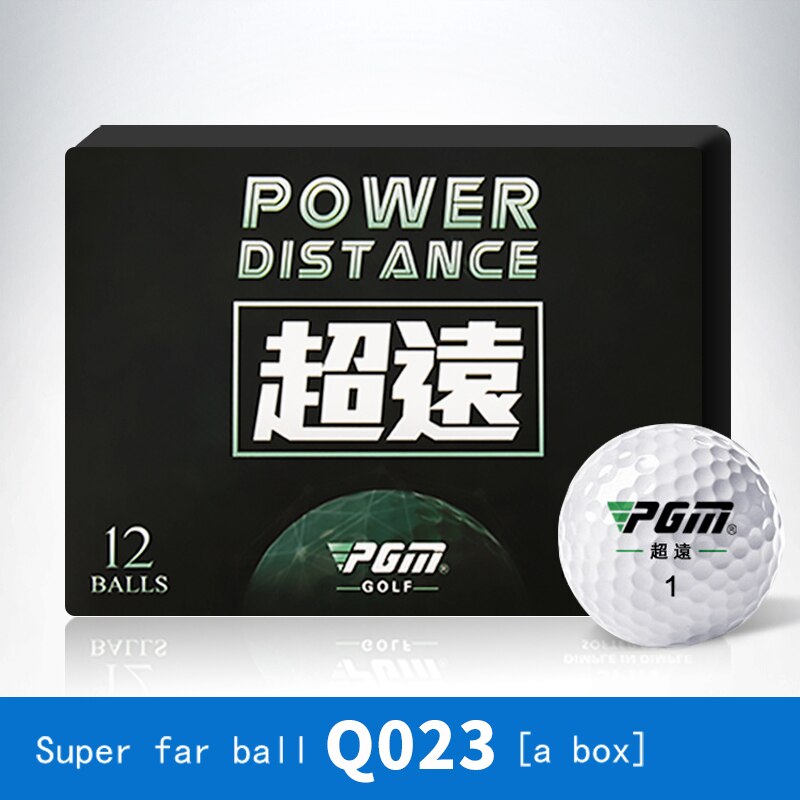 High-Grade Pgm Golf Balls 12 Pieces/Boxed Layer Practice Game Ball Double Layer Super far ball Outdoor Sport Training: Default Title