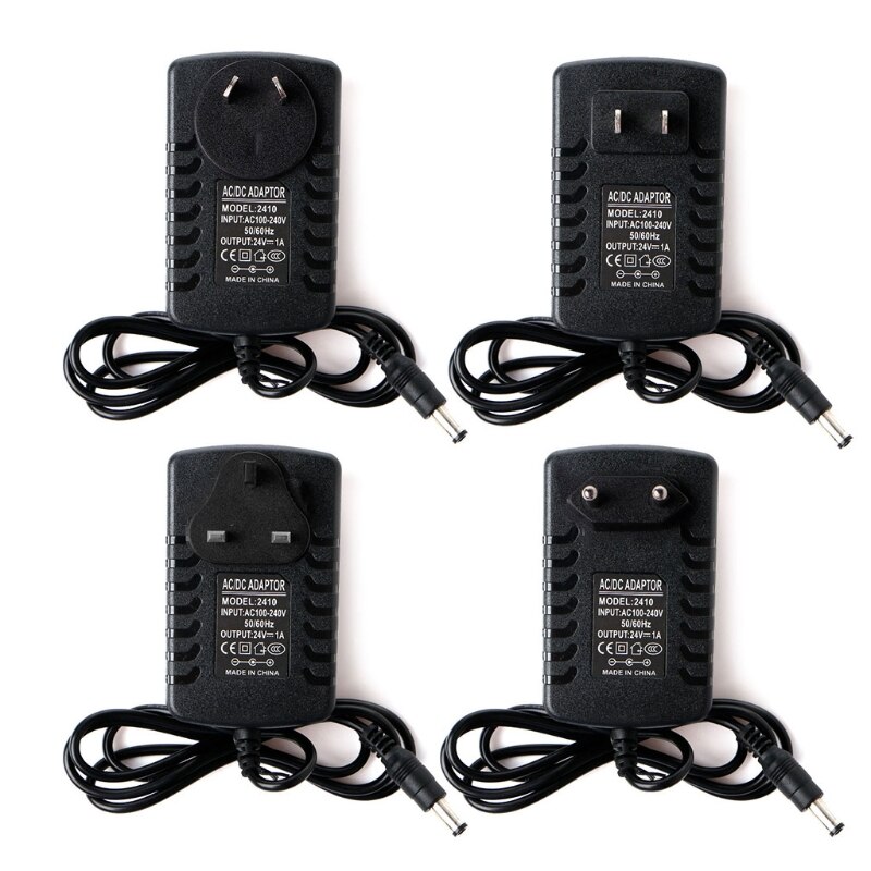 24V 2A Alimentation Adaptateur,48W Adaptateur Secteur Transformateurs pour Rubans LED, LCD TFT Monitors, DVD, TVs,Caméras de Surveillance