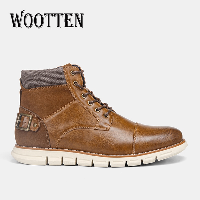 Größe 7-13 männer stiefel WOOTTEN oben männer lässig schuhe schöNe komfortable retro leder stiefel # durch507C3