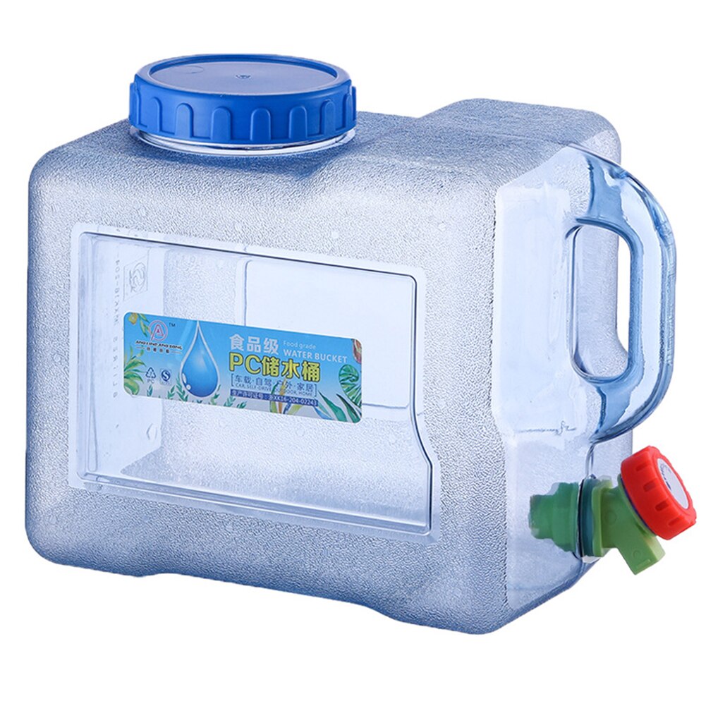 7.5/8/10/12/15L Capaciteit Outdoor Water Emmer Draagbare Rijden Wateater Emmer Draagbare Tank Container met Kraan Voor Camping: 8L
