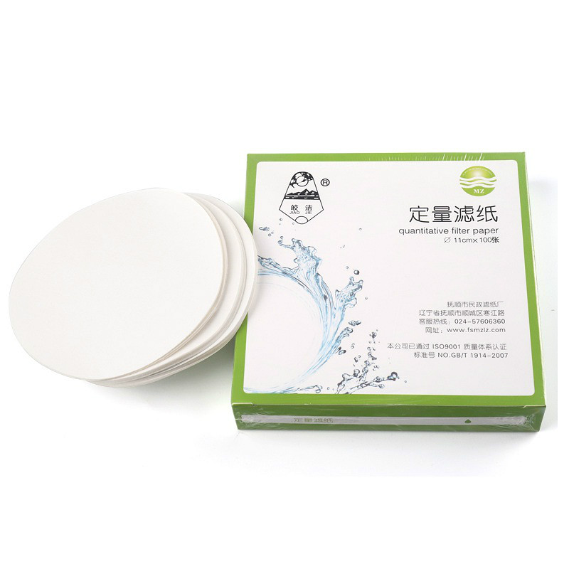 Quantitative Filter Paper Circular Filter Paper Diameter 11 cm Use For Laboratory Precision Quantitative Analysis 100/PK