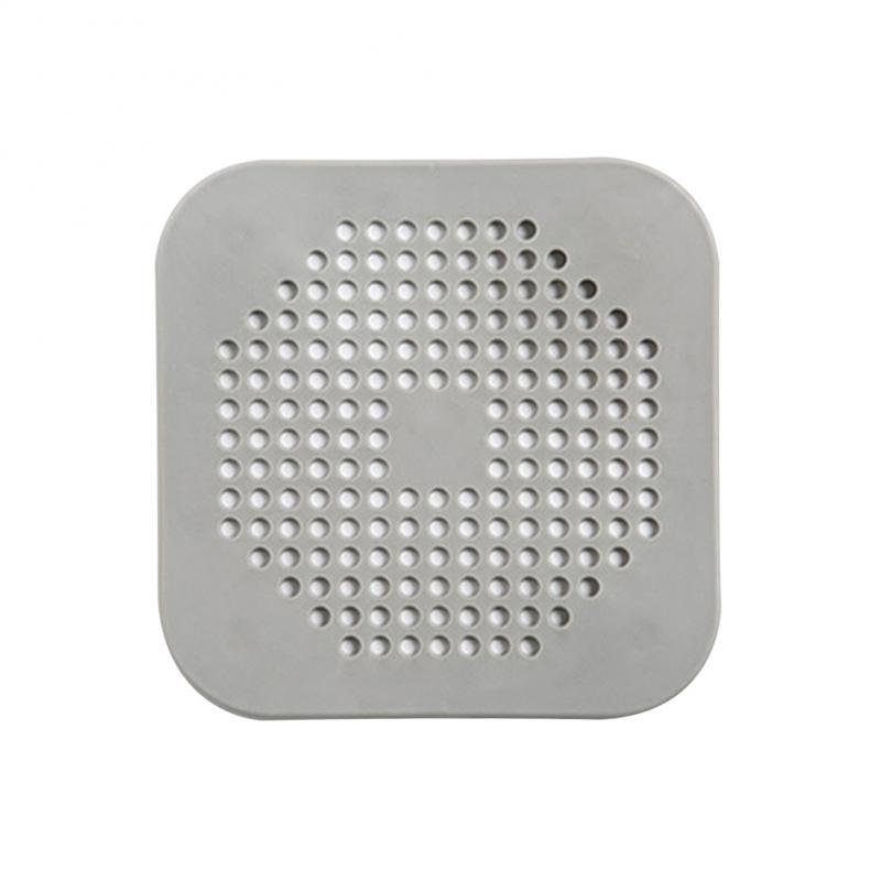 Filtre Anti-blocage pour cheveux, filtre domestique pour évier, filtre Anti-blocage pour douche, bouchon de vidange de sol, accessoires de cuisine et de salle de bains: 02 gray