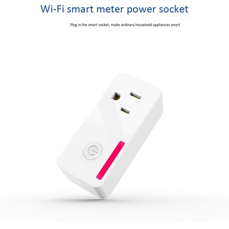 WiFi 100-240V Outlet Smart Socket with Energy Monitoring for Alexa Google Home Tuya US Plug