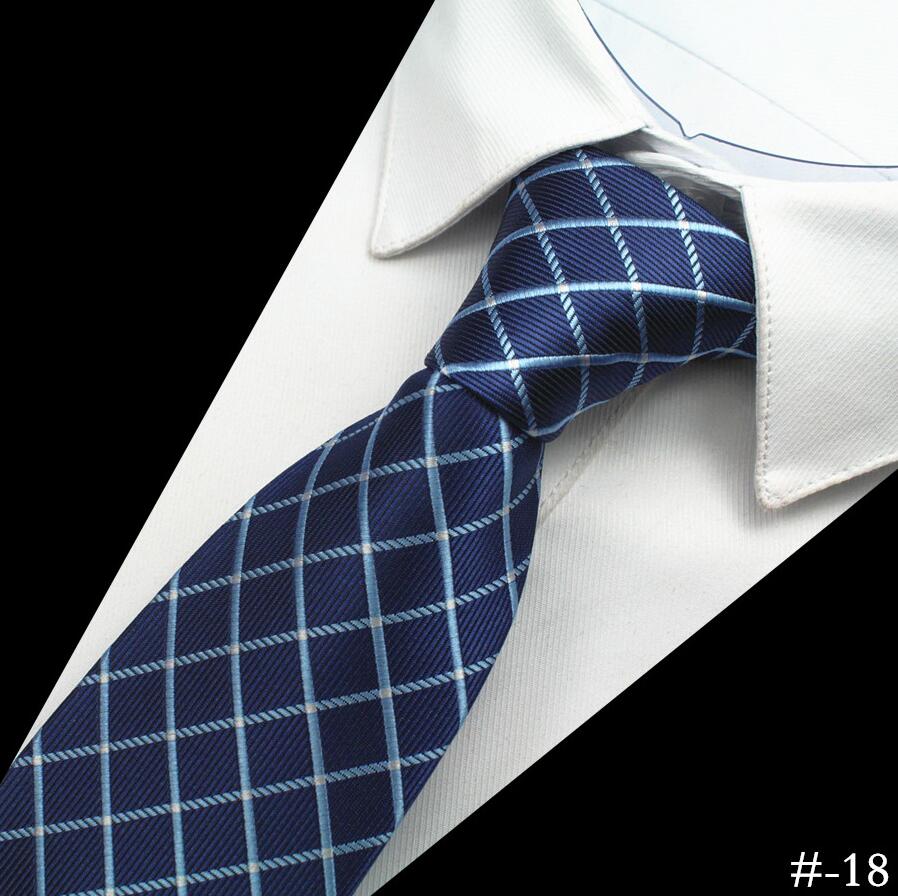 Ricnais – cravates à carreaux et à rayures pour hommes, 1200 aiguilles de , 100% soie, vêtements classiques pour Business, mariage: 18
