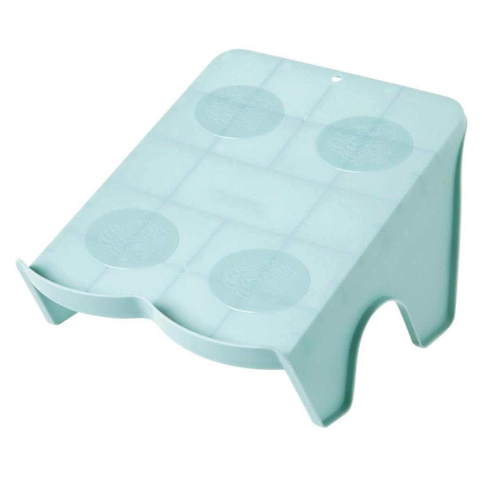OTHERHOUSE Schoenenrek Stand Plank Houder Schoen Organisator Schoenen Opslag Rekken Kast Organisatoren Slot Dubbele Laag Schoenendoos: Double Blue