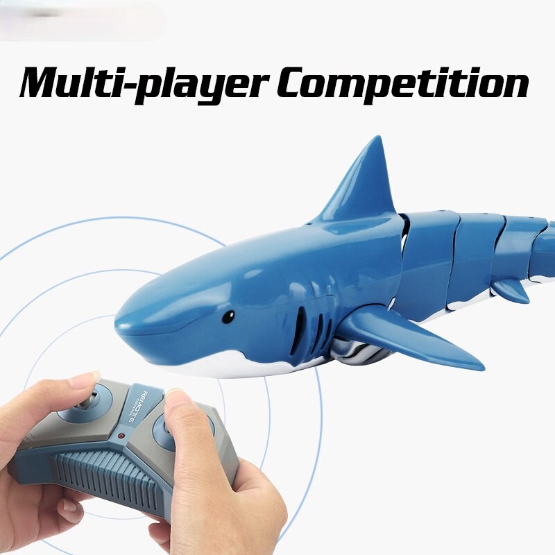 Afstandsbediening Shark 2.4G Elektrische Simulatie Rc Vis 20 Minuten Oplaadbare Batterij Water Zwembad Kinderen Speelgoed