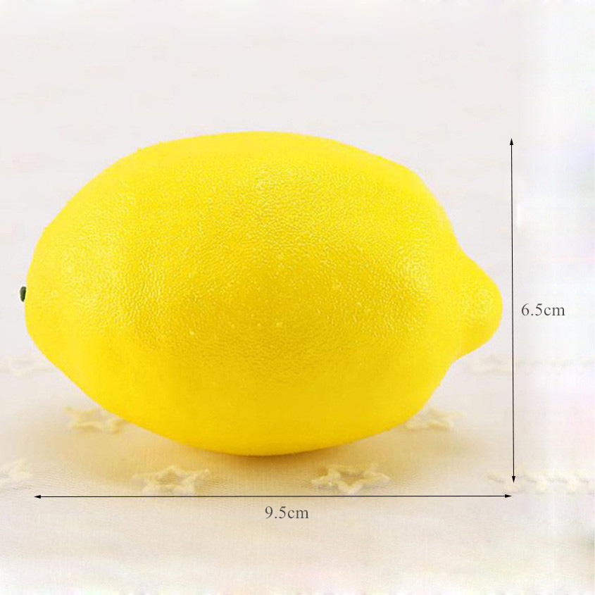 Gros fruits artificiels mousse citron fruit modèle faux fruits en plastique pomme fruits artificiels pour la décoration intérieure photographie prop
