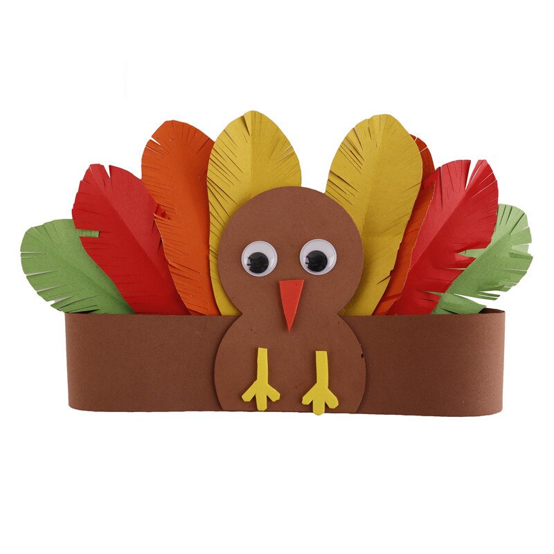 kindergarten lots arts crafts diy toys Turkey head ring crafts kids educational for children's toys girl/boy: style 3