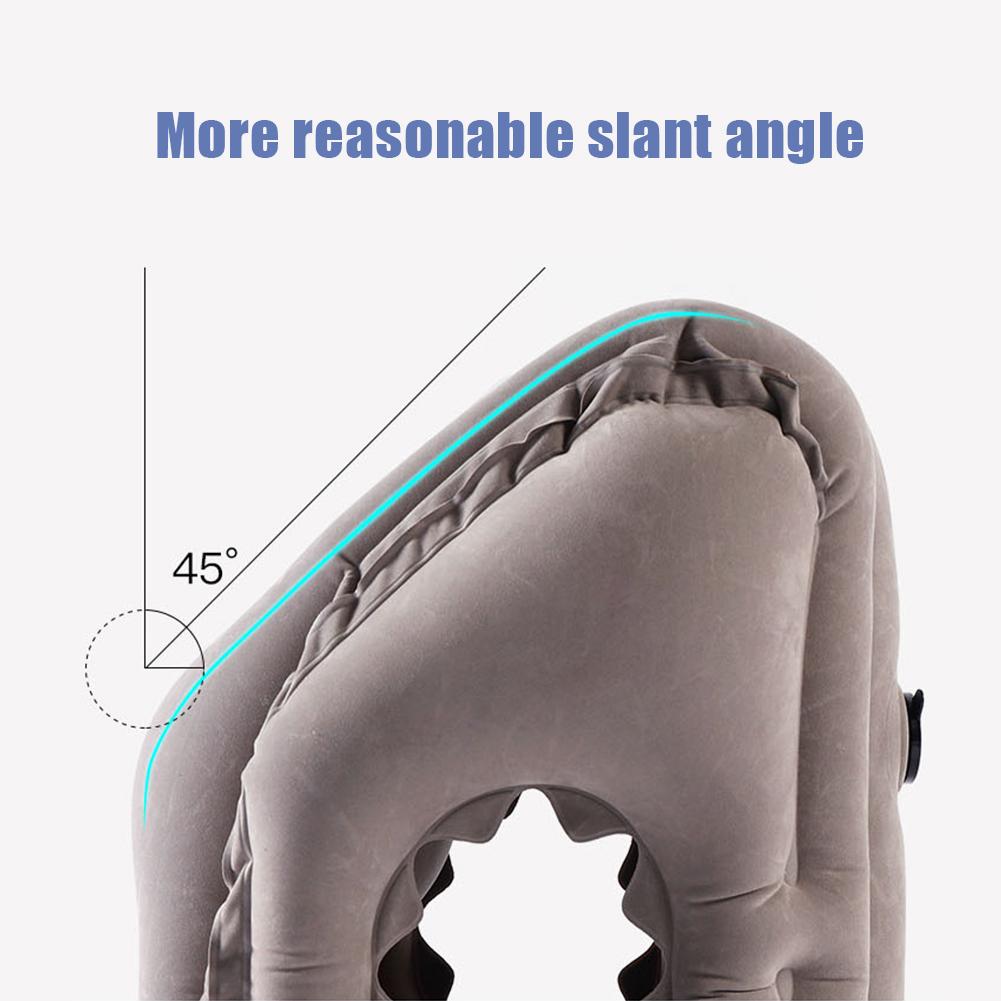 Reis vliegtuig opblaasbaar kussen slaaphulpmiddel buiten kantoor lunchpauze kussen draagbaar nek beschermend opblaasbaar kussen