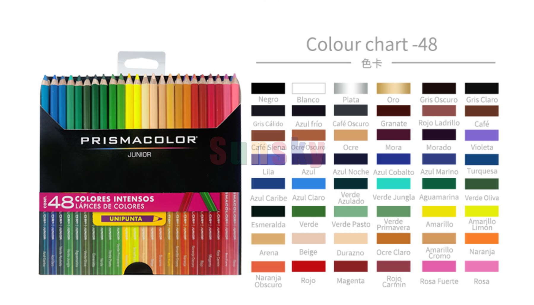 PC935 PC938 weiß schwarz einzel farbe bleistift fettige bleistift weiche große Ader farbe bleistift Sanford Prisma 132 150 72 Premier bleistift: 48 Junior