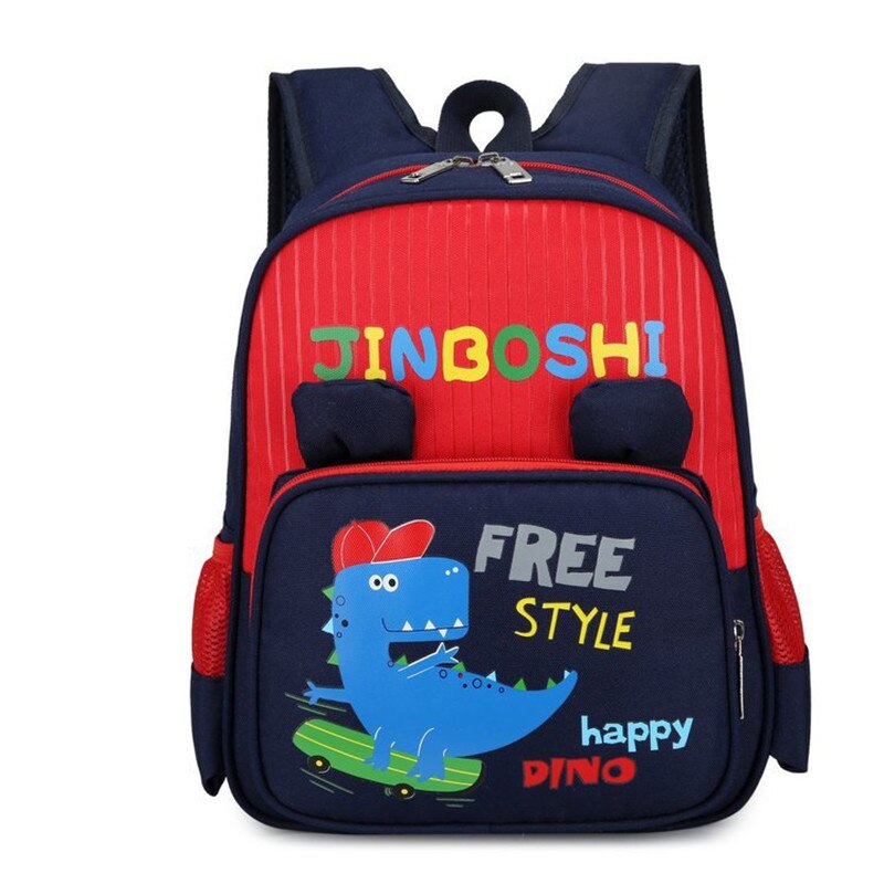 Mochila Infantil borsa da scuola per bambini cartone animato carino scuola materna zaino per bambini ragazze ragazzi bambini Offload zaino traspirante piccolo: Dinosaur red