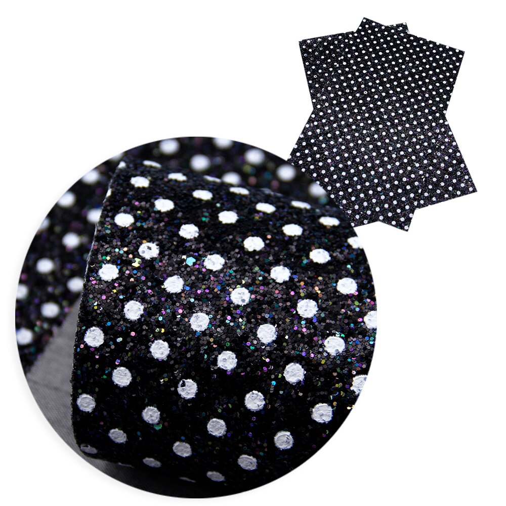 20*34cm points rayure épaisse paillettes Faux cuir feuille de tissu pour bricolage à la main boucle d'oreille arcs Textile à la maison, 1Yc9878: 1068438027