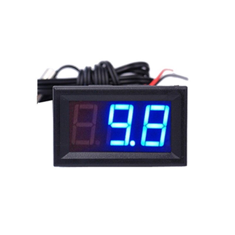 12V Digital Thermometer With Temp Probe Monitoring Meter multi-usage -50~110C Detector 35% off: blue