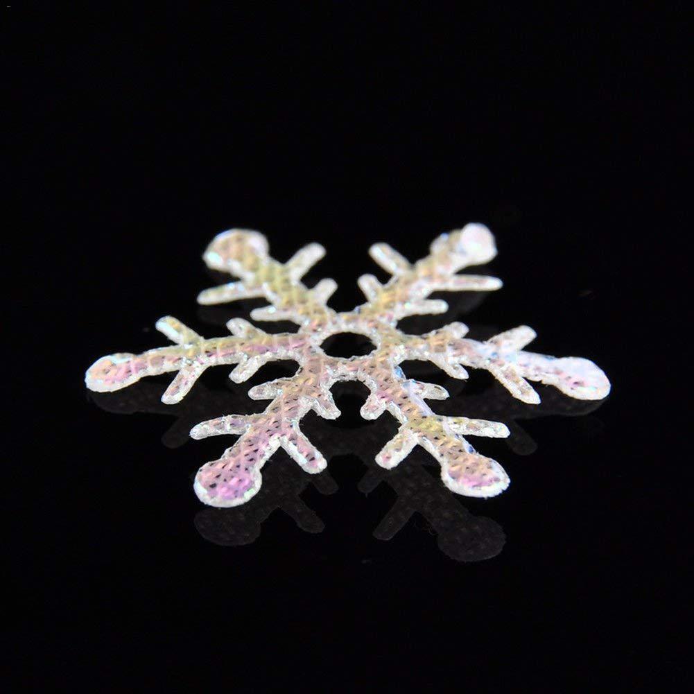 2 Packs 600Pcs In Totaal Witte Sneeuwvlokken Kleurrijke Confetti Voor Kerst Bruiloft Verjaardag Party Decoratie Benodigdheden