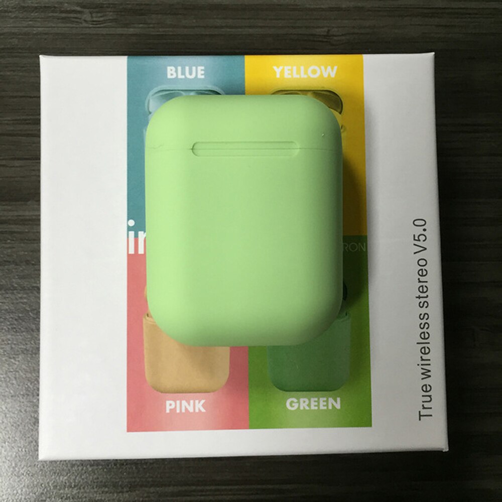 Mini 2 TWS Drahtlose Kopfhörer Bluetooth 5,0 Kopfhörer Ohrhörer Sport in Ohr Headset Freisprecheinrichtung Ohr Knospen für iPhone Xiaomi Samsung: Inpods Grün