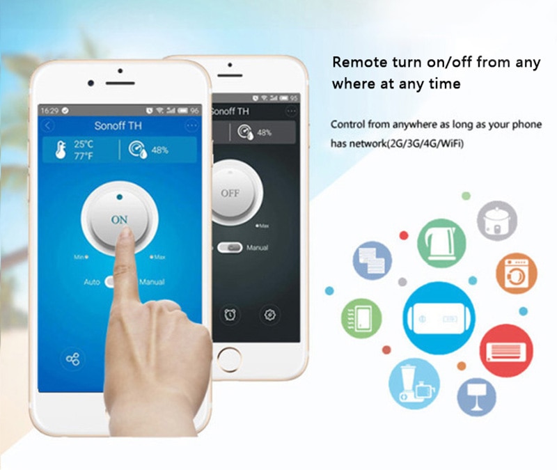 Smart app-kontrol  si7021 smart sensor temperaturfugtighedsovervågning understøtter smart switch hjem høj nøjagtighed fjernbetjening