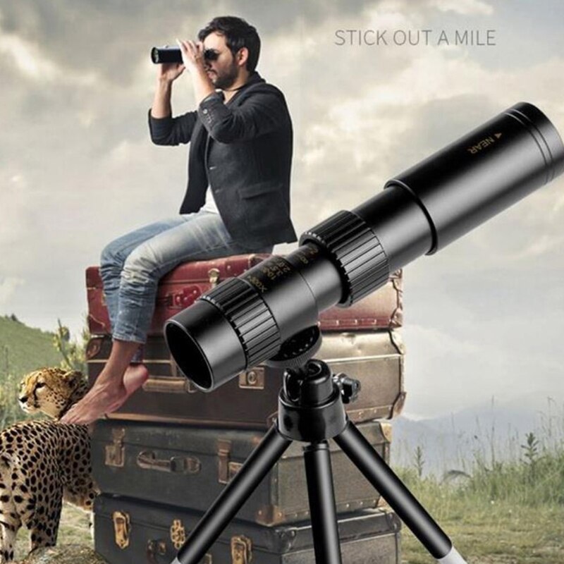 4K 10-300x40mm Super Tele Zoom Monoculaire Telescoop Met Statief & Clip Mobiele Telefoon Accessoires