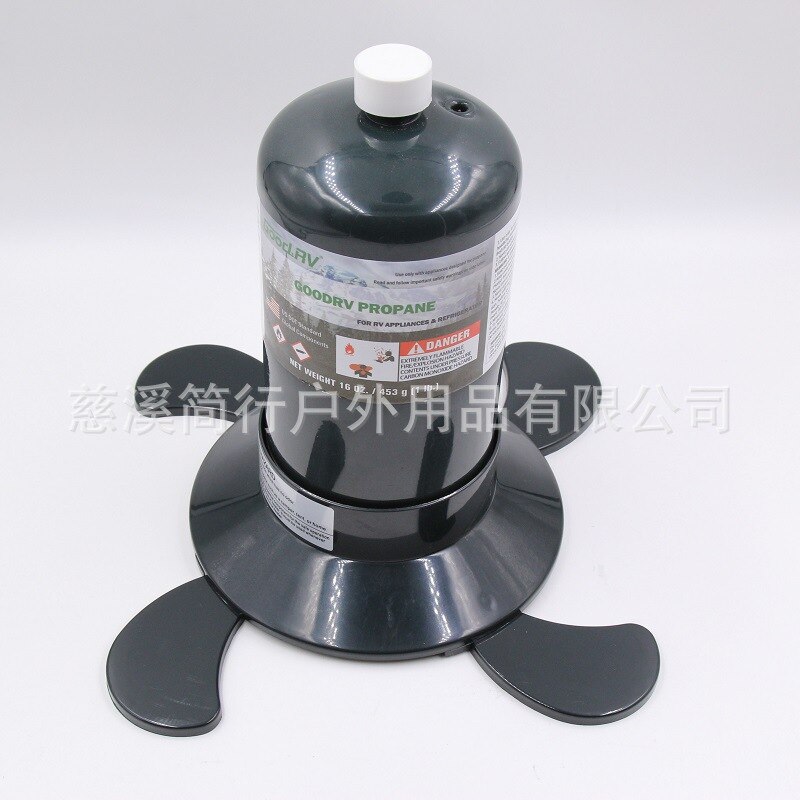 Gas Carteridge Plastic Base Bracket Gas Bottle Fixed Support Propane Cylinder Base Replacement for Camping