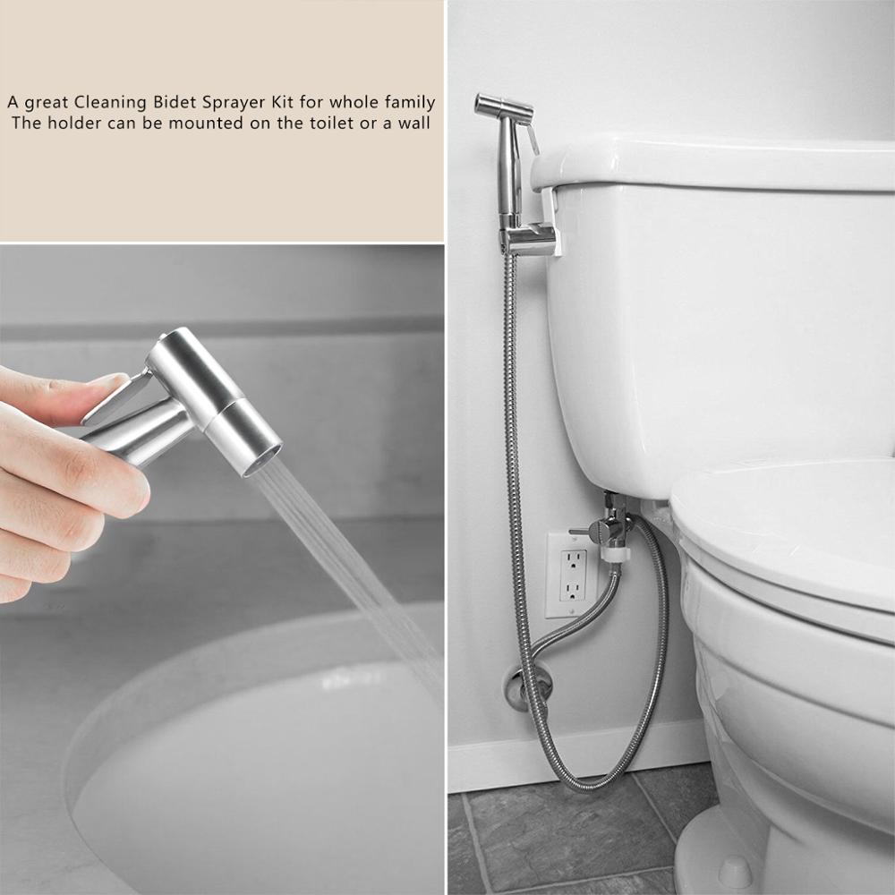 Wc Hand-Held Bidet Sproeier Kit Set Multifunctionele Kraan Accessoires Rvs Bidet Handspuit Douche